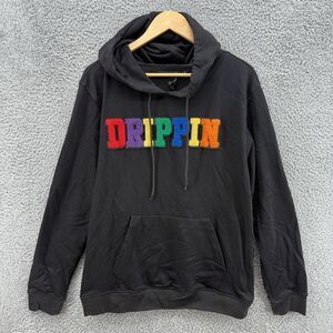 Hudson Outerwear Pullover‎ Hoodie Mens Xl Black Long Sleeves Fleece Logo READ